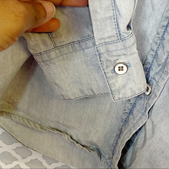 GUC Club Monaco Tatum Denim Button Down Shirt - Picture 5 of 8